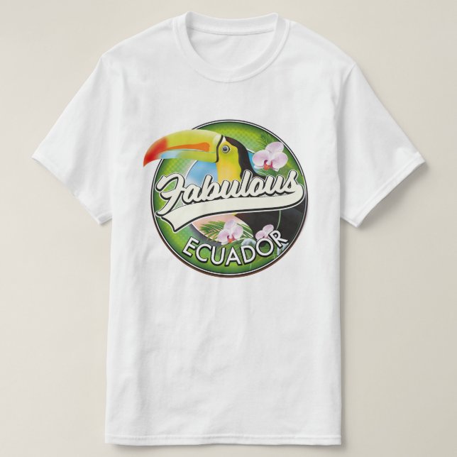 Explore fabulous Ecuador logo T-Shirt (Design Front)