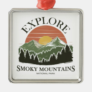 Explore Great Smoky Mountains National Park Metal Ornament