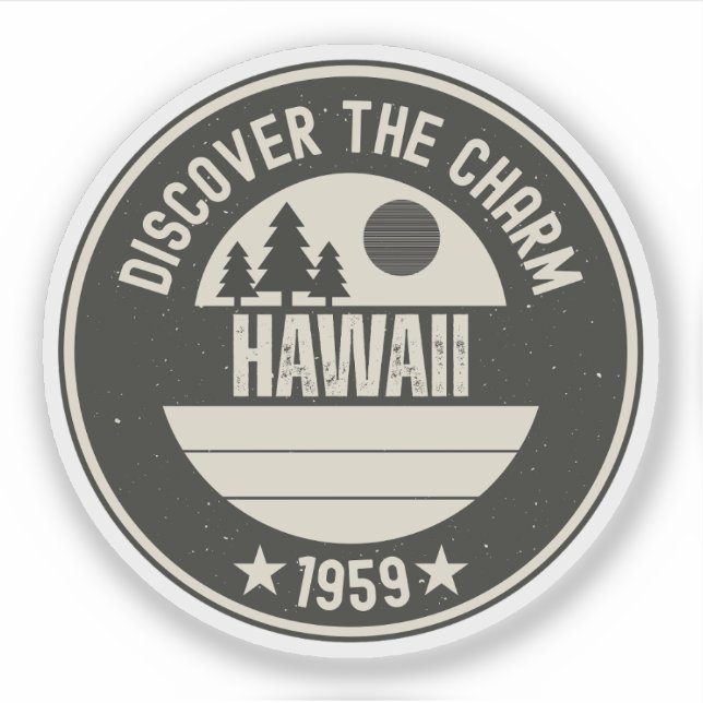 Explore Hawaii- Designs for Every Lover Sticker (Front)