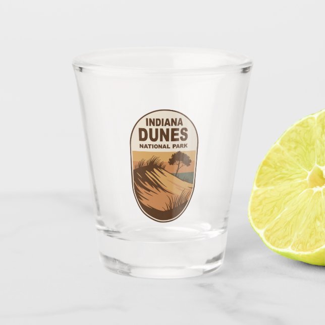Explore Indiana Dunes National Park Shot Glass (Front)