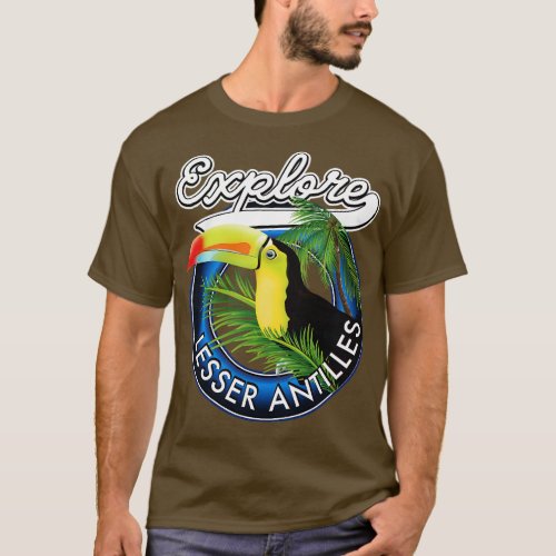 Explore Lesser Antilles Toucan bird T_Shirt