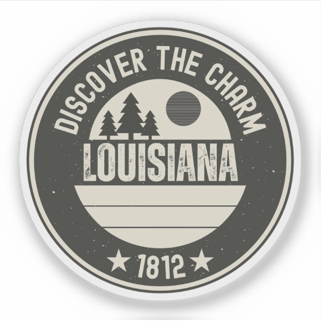 Explore Louisiana- Designs for Every Lover Sticker (Front)