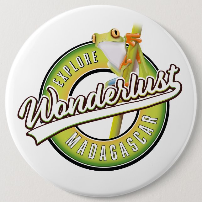 Explore Madagascar wonderlust Button (Front)