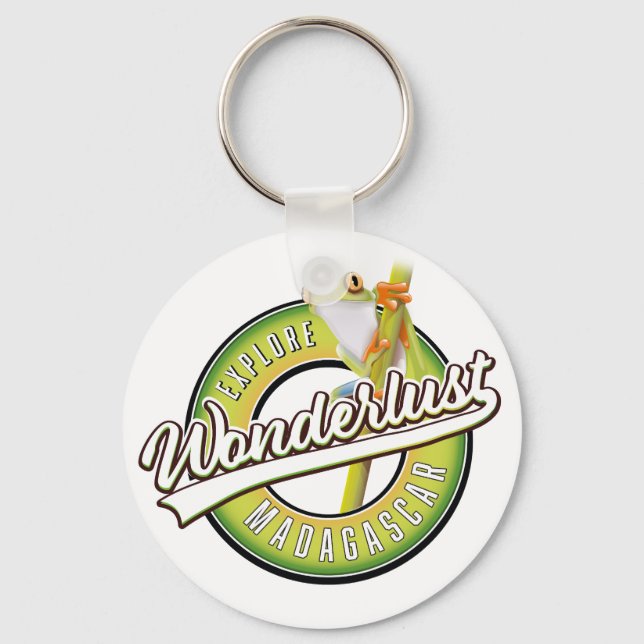 Explore Madagascar wonderlust Keychain (Front)
