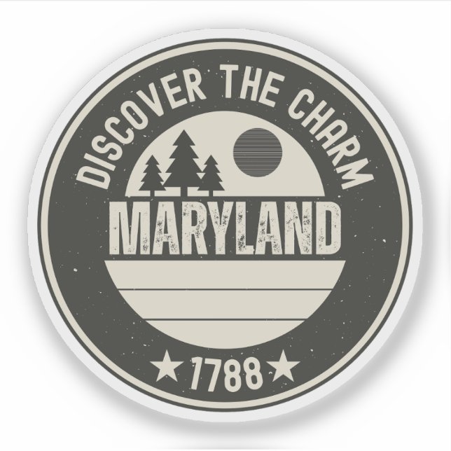 Explore Maryland- Designs for Every Lover Sticker (Front)
