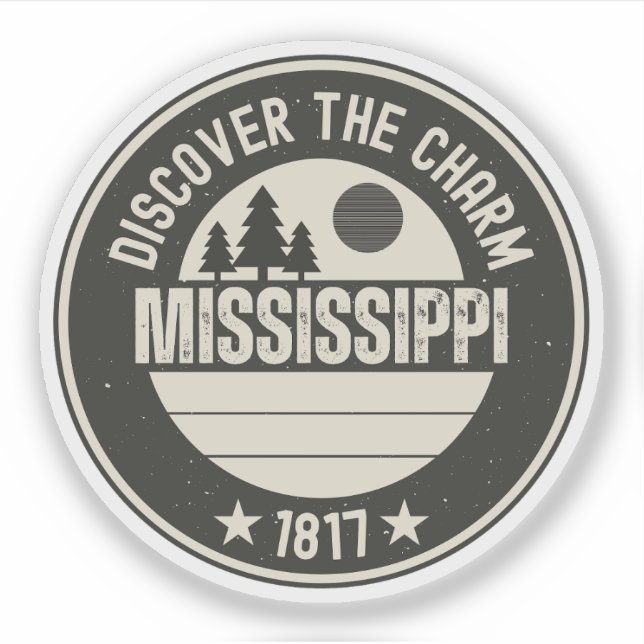 Explore Mississippi- Designs for Every Lover Sticker (Front)