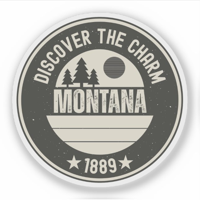 Explore Montana- Designs for Every Lover Sticker (Front)