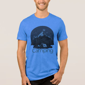 explore more , funny camping, adventure awaits Tri-Blend shirt