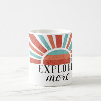 Explore More -Gradient retro sunset  Coffee Mug