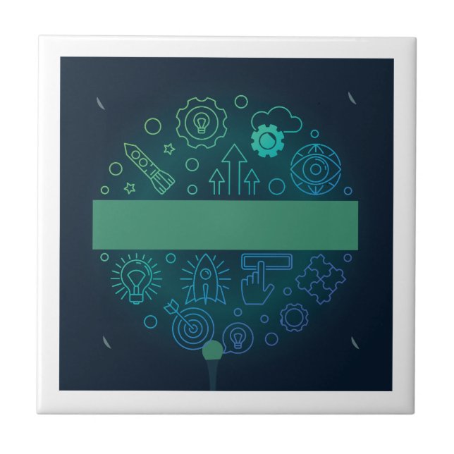 Explore More Graphic Design Ceramic Tile (Front)