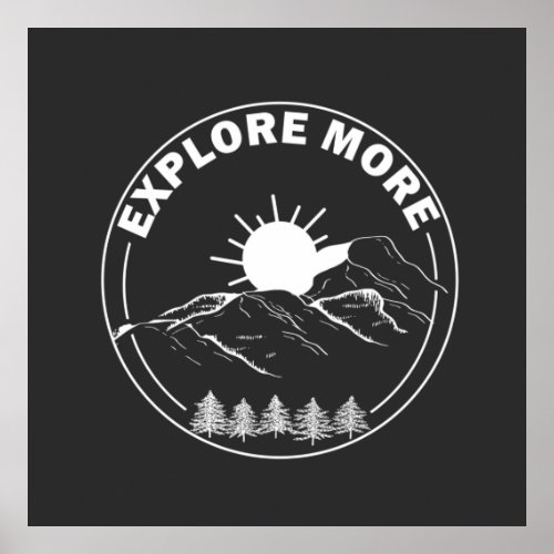 Explore more into the wild hiking  poster