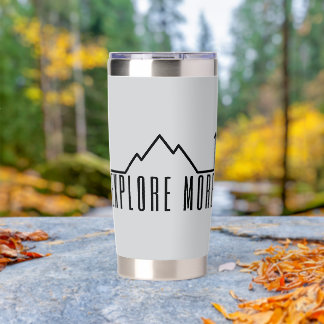 Explore More Minimalist Mountain Coffee Mug Insulated Tumbler