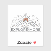 Explore More Mountain Adventure Sticker
