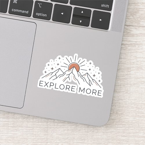 Explore More Mountain Adventure Sticker
