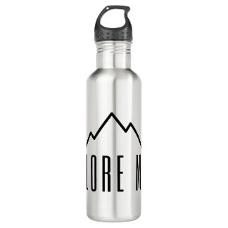 Explore More Mountain Stainless Steel Water Bottle