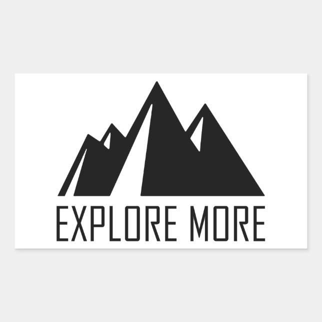 Explore More Rectangular Sticker (Front)