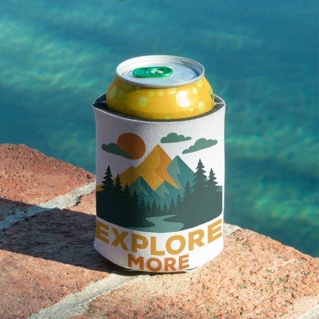 Explore More – Retro Mountain & Forest Adventure Can Cooler (In Situ Pool)