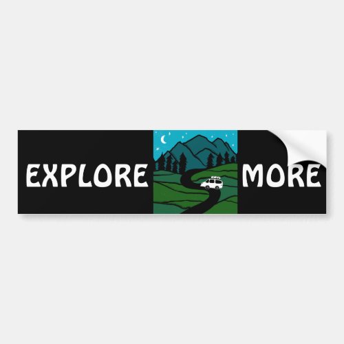 EXPLORE MORE vanlife camper RVing Bumper Sticker