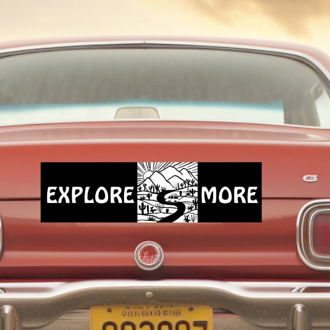 EXPLORE MORE vanlife camper RVing Bumper Sticker (EXPLORE MORE vanlife camper RVing Bumper Sticker
)