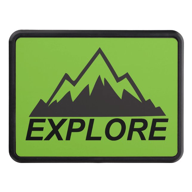 Explore Mountains Nature And  Wilderness Hitch Cover (Front)