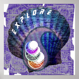 Explore Mysterious Sea Poster Print