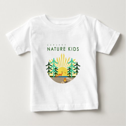 Explore Nature with Kids Baby T_Shirt Graphics