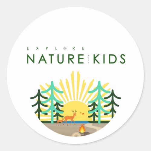 Explore Nature with Kids logo Sticker