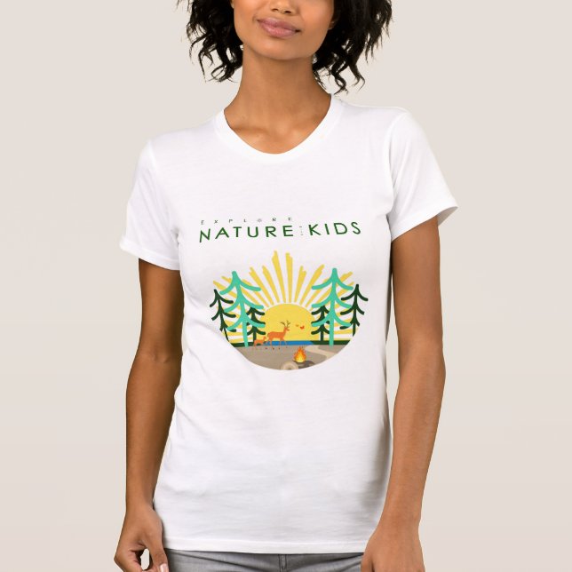 Explore Nature with Kids Women T-shirt Graphics (Front)