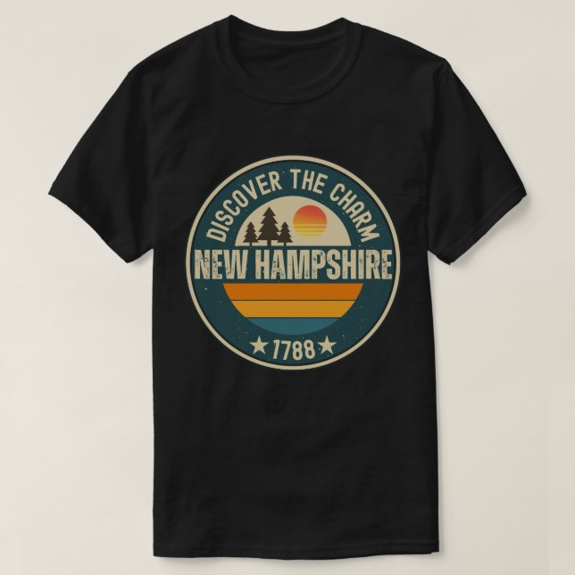 Explore New Hampshire- Designs for Every Lover T-Shirt (Design Front)