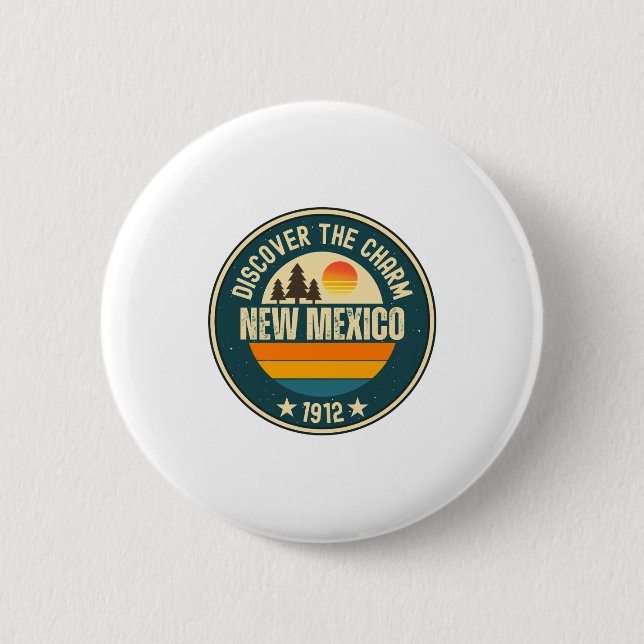Explore New Mexico Designs For Every Lover  Button (Front)