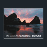 Explore Oregon Coast Sunrise Harris Beach Postcard<br><div class="desc">Hello! Hope you like this photo I took on my travels! Feel free to add your own text and check my shops for more!</div>