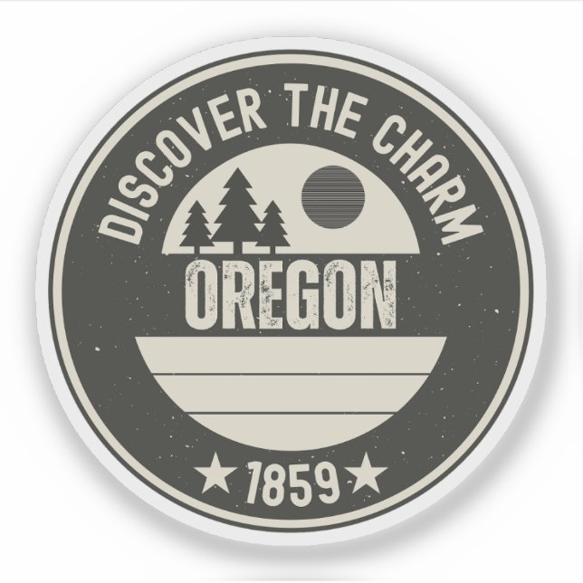 Explore Oregon- Designs for Every Lover Sticker (Front)