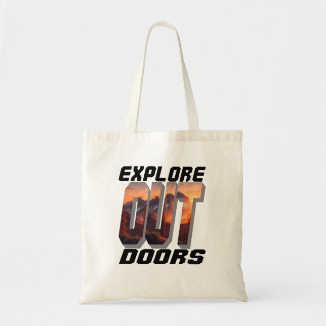EXPLORE OUT DOORS TOTE BAG (Front)
