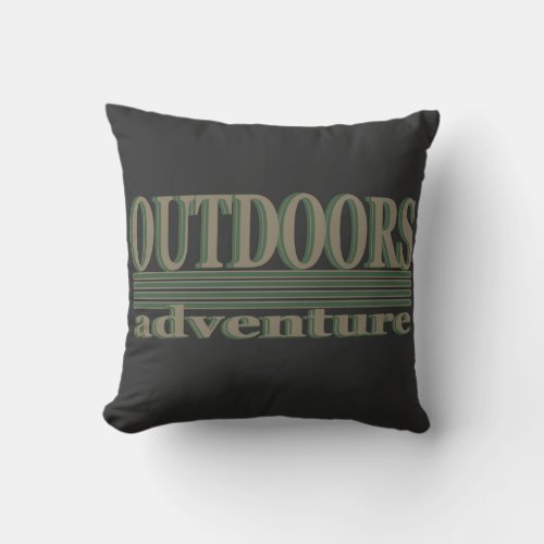explore outdoor adventure lover throw pillow