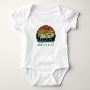 Explore outdoor hiking logo for hikers baby bodysuit