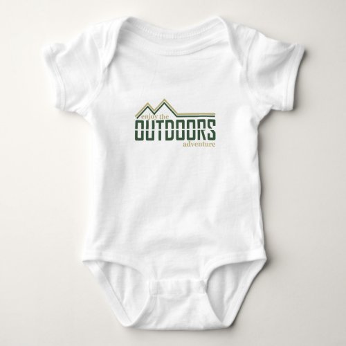 Explore outdoor hiking logo for hikers baby bodysuit
