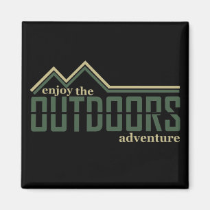 Explore outdoor hiking logo for hikers magnet