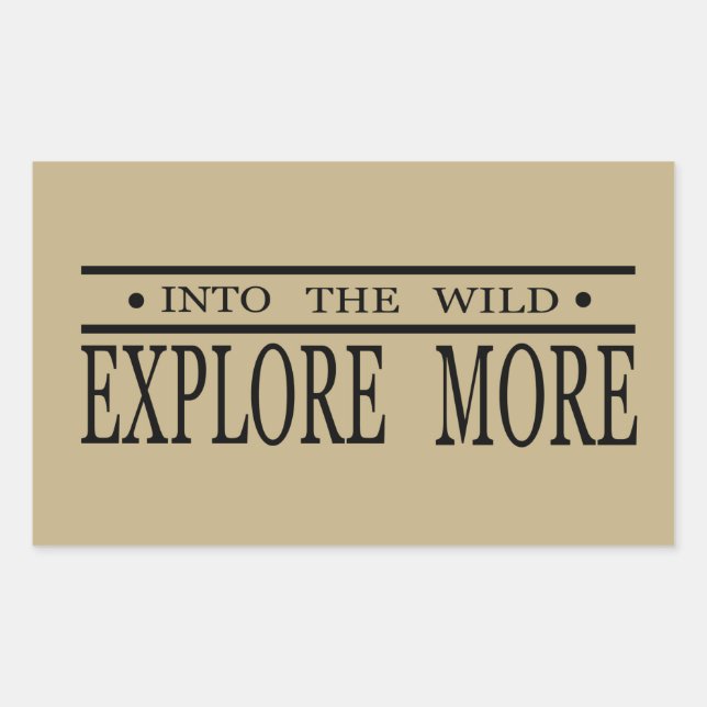 Explore outdoor hiking logo for hikers rectangular sticker (Front)