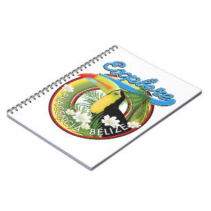 Explore Placencia Belize travel logo Notebook