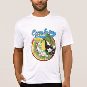 Explore Placencia Belize travel logo T-Shirt