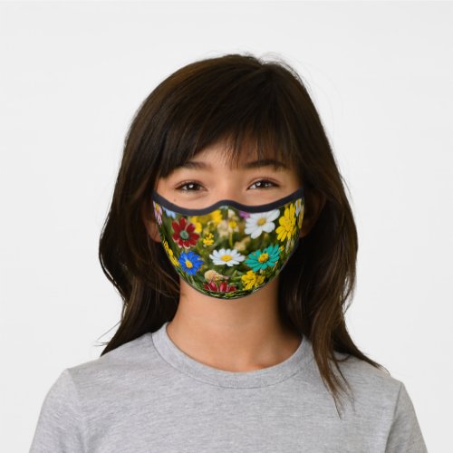 Explore Safely Jungle Flower Premium Kids Face M Premium Face Mask