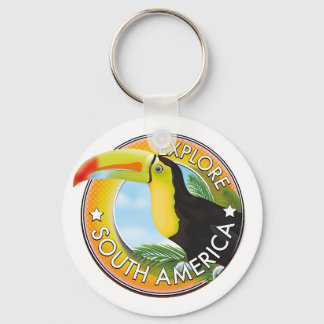 Explore South America vintage logo Keychain