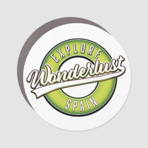 Explore Spain Wonderlust Car Magnet