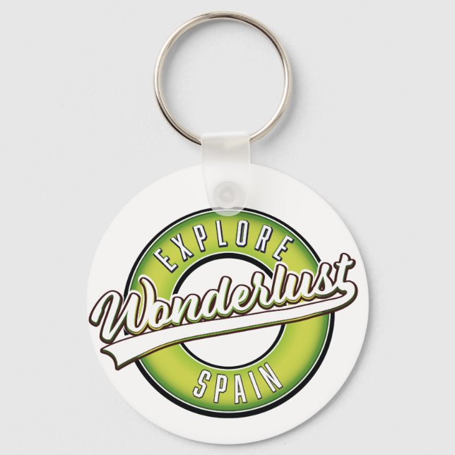 Explore Spain Wonderlust  Keychain (Front)