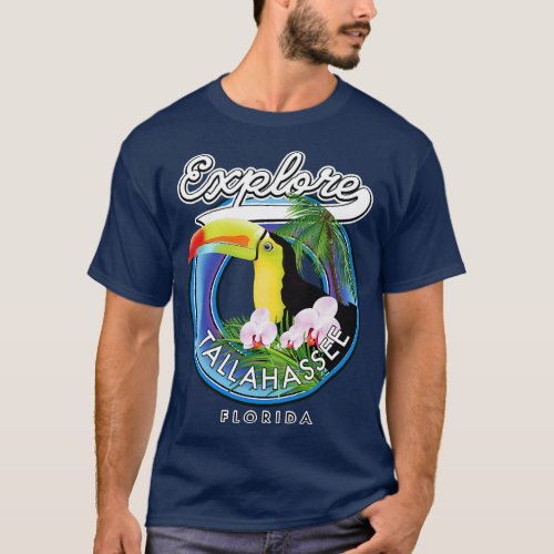 Explore Tallahassee Florida travel patch T_Shirt