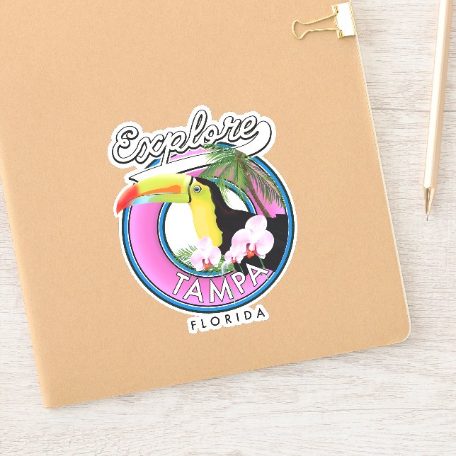 Explore Tampa Florida retro logo Sticker (Notebook)