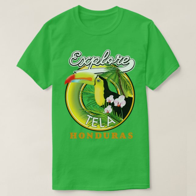 Explore Tela Honduras travel T-Shirt (Design Front)