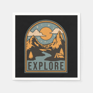 Explore text design napkins