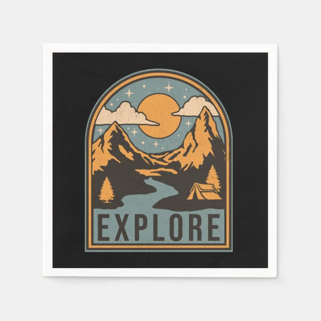 Explore text design napkins (Front)