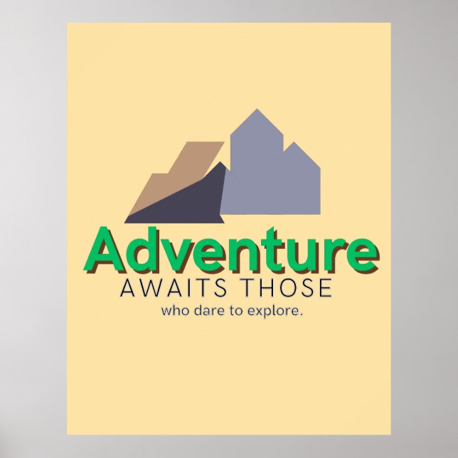 Explore the Adventure Art Poster (Front)